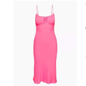 pink wilfred bellow dress